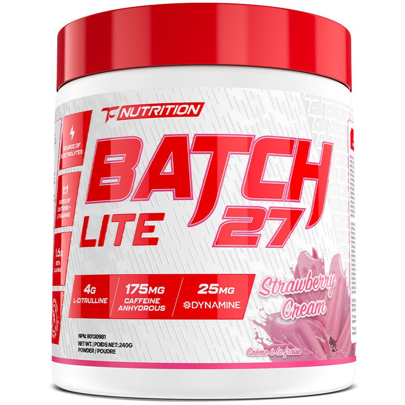 TC Nutrition Batch 27 Lite, 20 Servings Strawberry Cream - SupplementSource.ca
