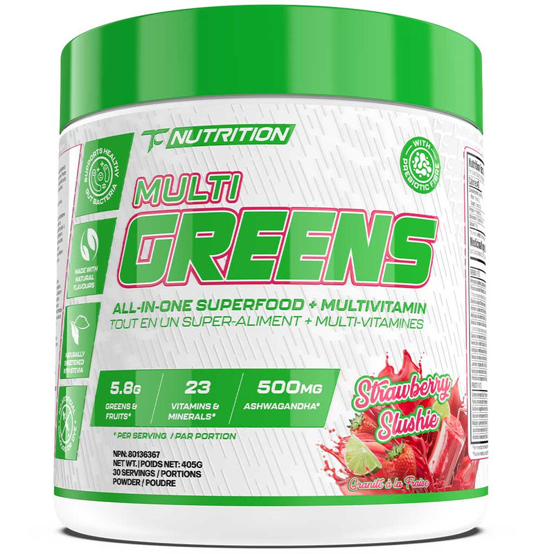 TC Nutrition Multi Greens, 30 Servings Strawberry Slushie - SupplementSource.ca