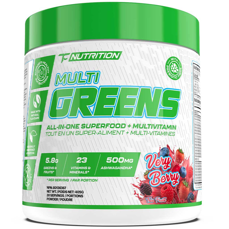 TC Nutrition Multi Greens, 30 Servings Very Berry - SupplementSource.ca