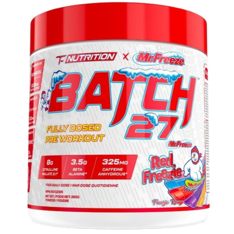 TC Nutrition Batch 27, 40 Servings Mr. Freeze Red Freezie NEW LOOK - SupplementSource.ca