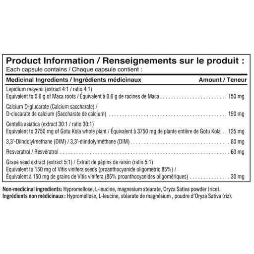 Tested Nutrition Anti-Estro,  60 VCaps Nutrition Panel - SupplementSource.ca