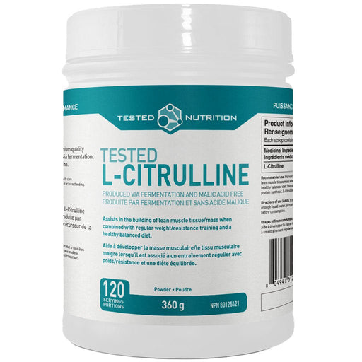 Tested Nutrition Pure Citrulline, 360g - SupplementSource.ca