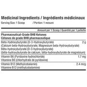 Tested Nutrition Ketones Nutrition Panel   - SupplementSource.ca