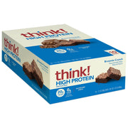 Think! High Protein Bars, 10 Bars/Box Brownie Crunch - SupplementSource.ca