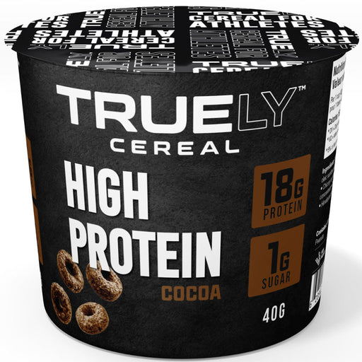 Truely Cereal Single Serv Cup, 40g Cocoa - SupplementSource.ca