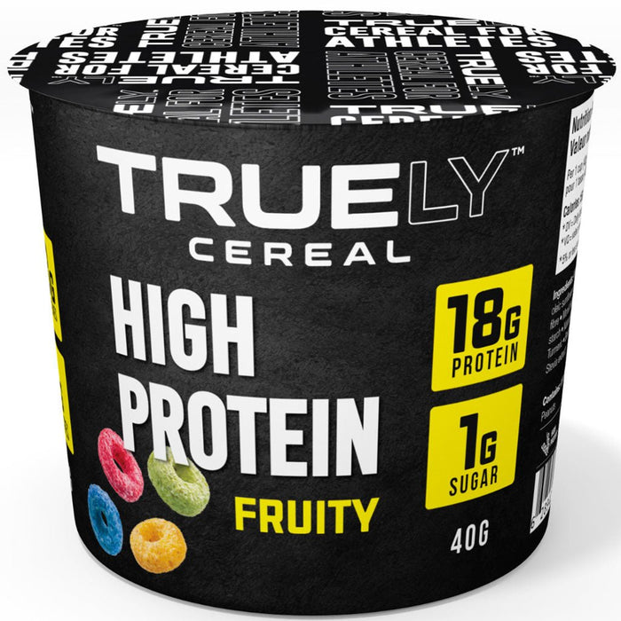 Truely Cereal Single Serv Cup, 40g Fruity - SupplementSource.ca