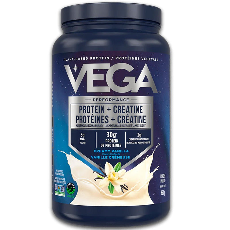Vega Protein + Creatine, 18 Servings Creamy Vanilla - SupplementSource.ca