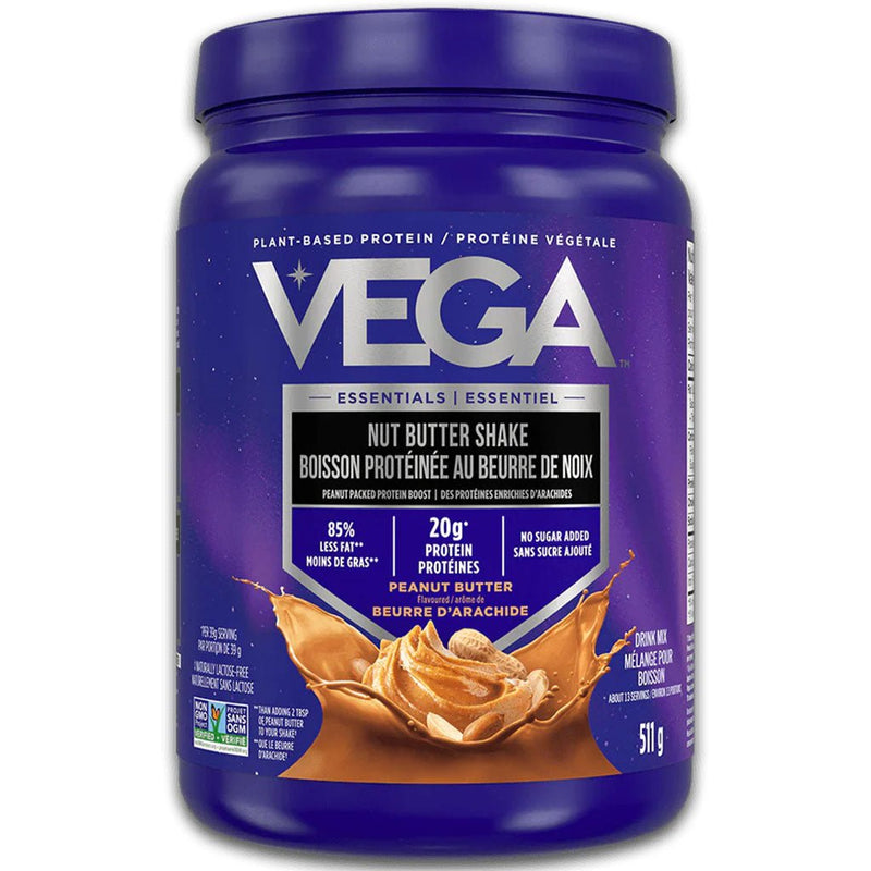 Vega Nut Butter Shake, 13 Servings Peanut Butter - SupplementSource.ca