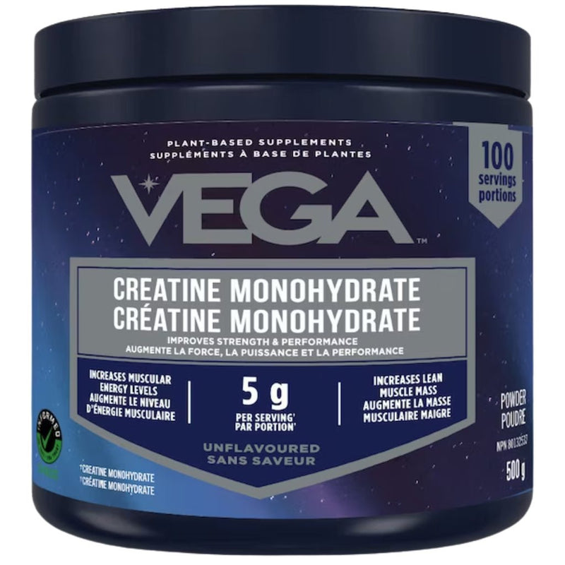 Vega Creatine Monohydrate, 100 Servings Unflavoured - SupplementSource.ca