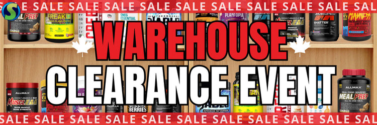 Warehouse Clearance Event - Get your fave supps for less