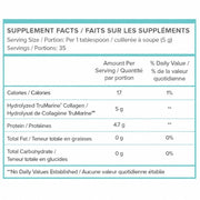 WithinUs TruMarine Collagen, 175g Nutrition Panel - SupplementSource.ca