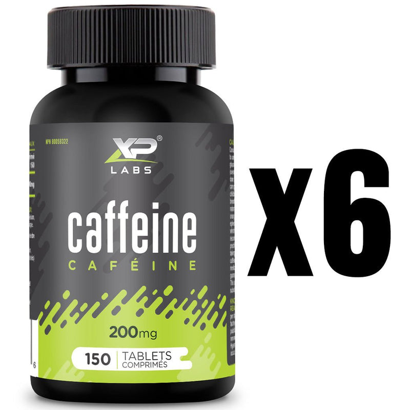 XP Labs Caffeine Bottle 6-Pack, a total of 900 Tablets - SupplementSource.ca