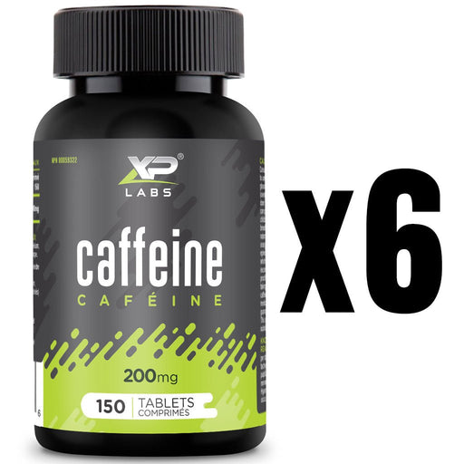 XP Labs Caffeine Bottle 6-Pack, a total of 900 Tablets - SupplementSource.ca