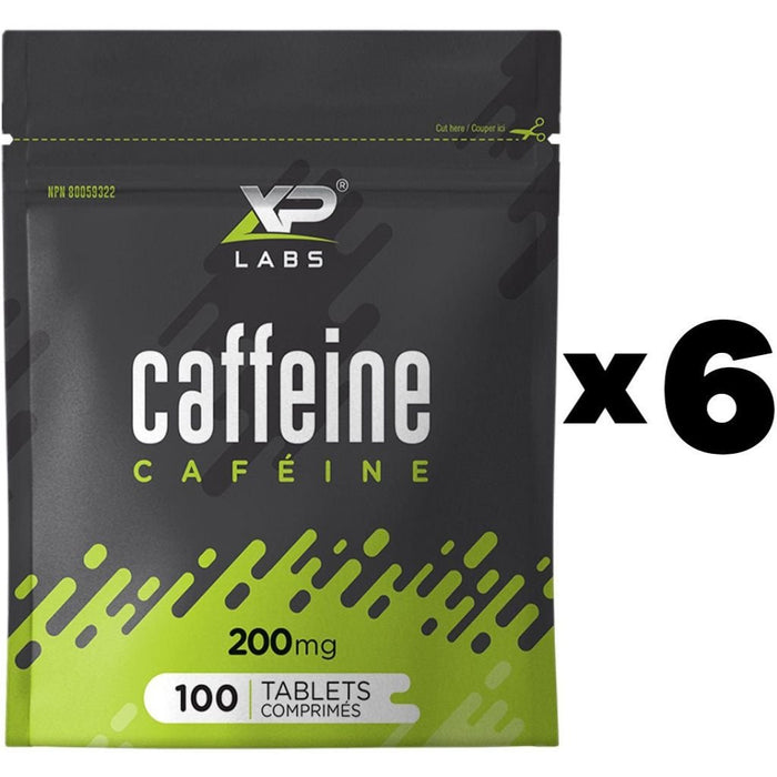 XP Labs Caffeine, 100 Tablets x 6 - SupplementSource.ca