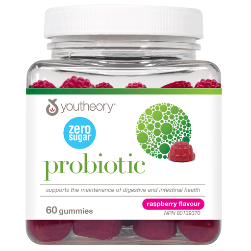 Youtheory Probiotic Zero Sugar Gummies, 60 Gummies - SupplementSource.ca