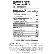 Zentein Nutrition Strawberry Blondie Protein Bar, 65g Nutrition Panel - SupplementSource.ca