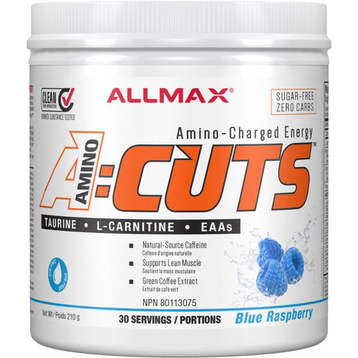 Allmax Amino Cuts (A:Cuts) 30 Servings Blue Raspberry - SupplementSource.ca