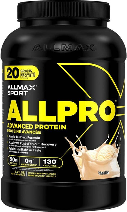 Allmax Sport - ALLPRO 3.2 lbs Vanilla - SupplementSource.ca