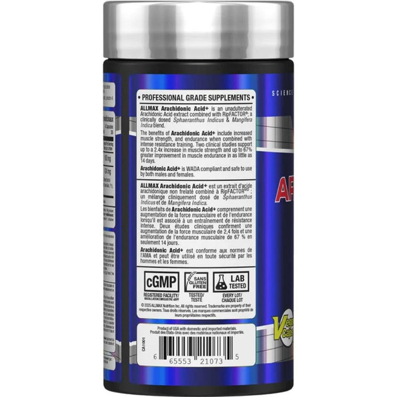 Allmax Arachidonic Acid, 120 Capsules Benefits - SupplementSource.ca