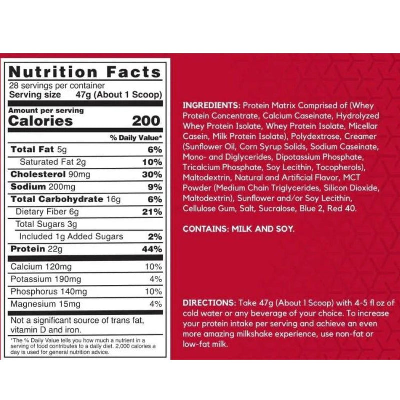 BSN Syntha-5 2.91lb Nutrition Panel - SupplementSource.ca