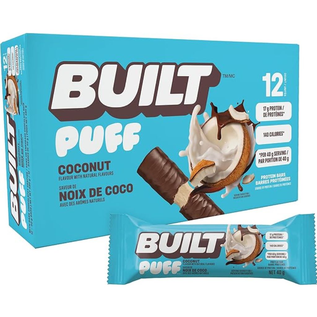 Biult Puff Built PUFF PROTEIN BARS, 12 Bars/Box — SupplementSource.ca