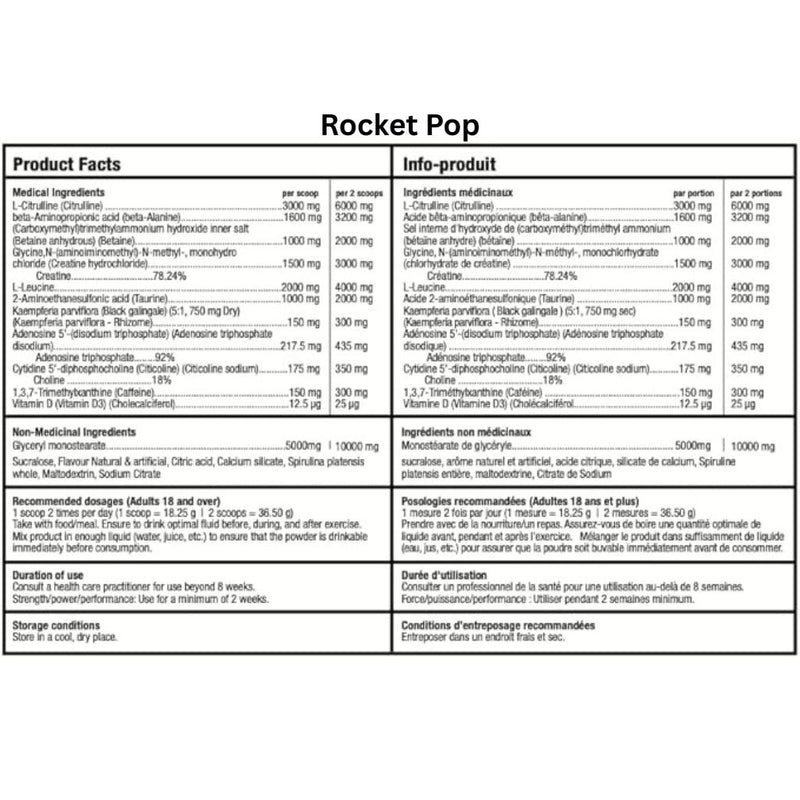 Bull Nutrition 12 PRÉ-ENTRAÎNEMENT FORT, 40 portions