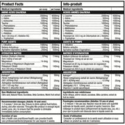 Bull Nutrition Amino Xplode Matador Mango Nutrition Panel - SupplementSource.ca