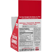Allmax Creatine Gummies Tray Nutrition Panel, 6 Pouches/Box - SupplementSource.ca