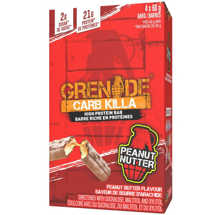 Grenade Bars 4pk Peanut Nutter - SupplementSource.ca