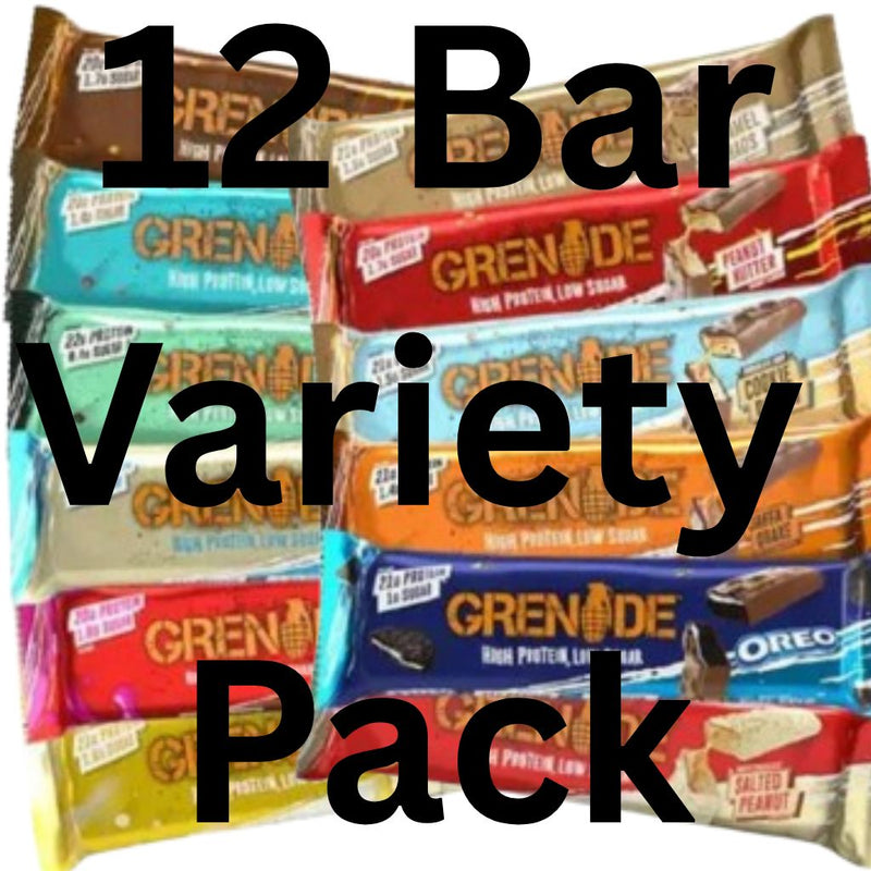 Grenade Bars 1 Box of 12 Bars Variety Pack - SupplementSource.ca