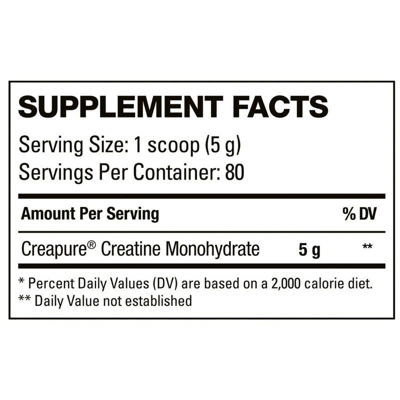 HD Muscle CREAHD, 80 Servings Nutrition Panel - SupplementSource.ca