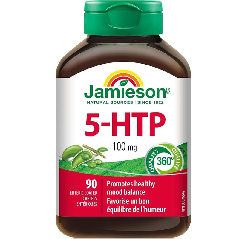 Jamieson 5-HTP 100mg, 90 Caplets - SupplementSource.ca
