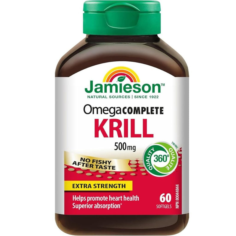 Jamieson Krill 500mg, 60 Softgels - SupplementSource.ca