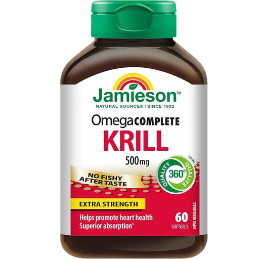 Jamieson Krill 500mg, 60 Softgels - SupplementSource.ca