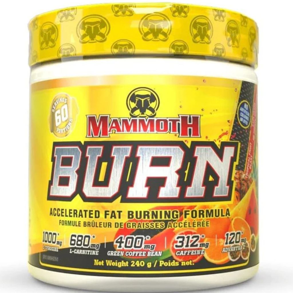 Mammoth Burn, 60 Servings Tropical Fruit Blast - SupplementSource.ca