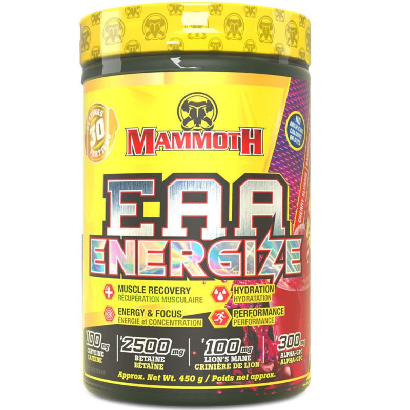 Mammoth EAA ENERGIZE, 30 Servings Cherry Slushie - SupplementSource.ca