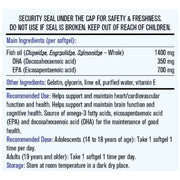 MapleLife Ultra Omega-3 Nutrition Panel English - SupplementSource.ca