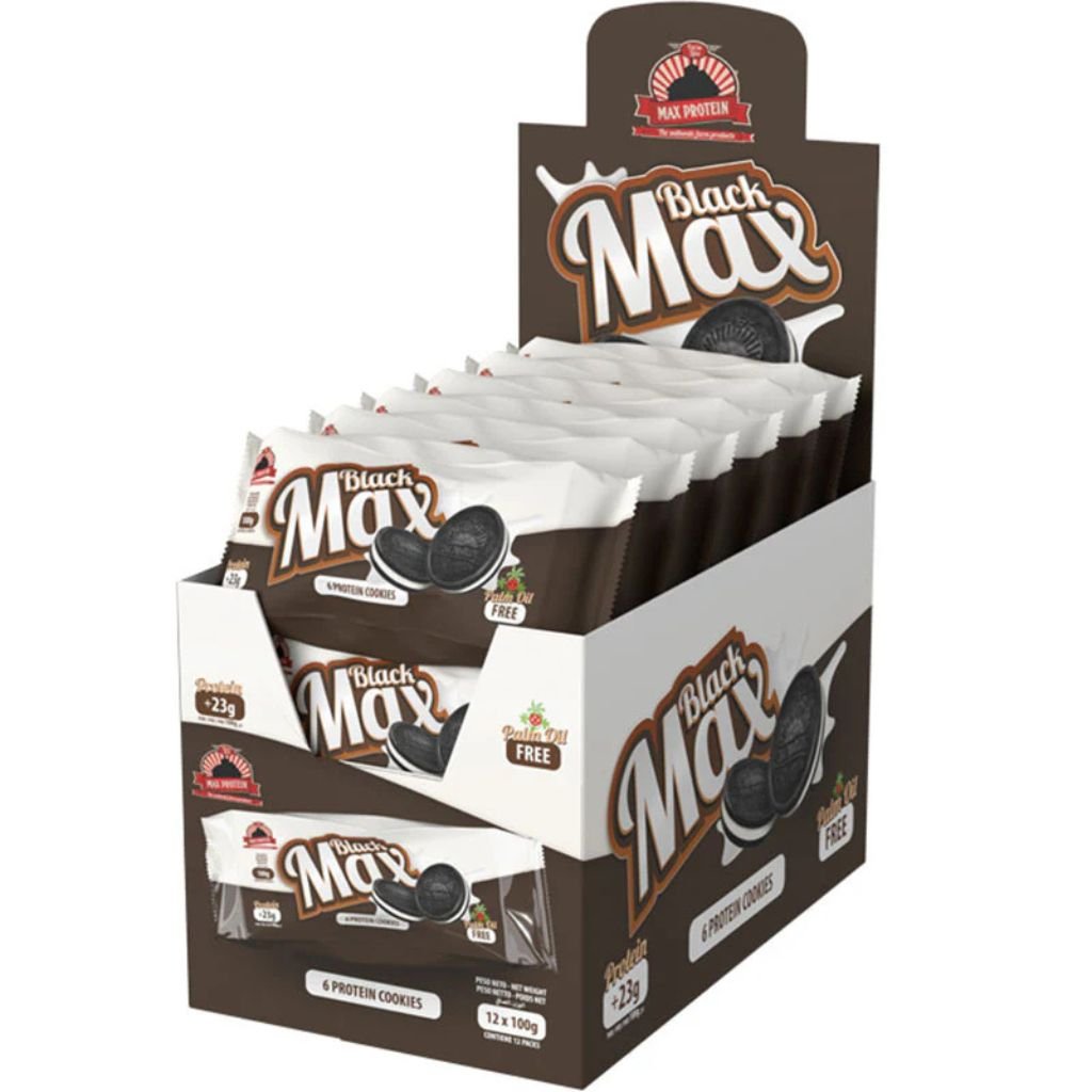 Max Protein Blackmax Cookies Original, 1 Box - 12 Packs/Box- SupplementSource.ca