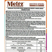 Meltz Dubai Chocolate Bar, 75g Biscotta Nutrition Panel - SupplementSource.ca