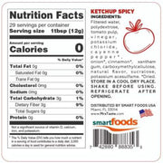 Mrs Taste Zero Calorie Sauces Spicy Ketchup Nutrition Panel - SupplementSource.ca