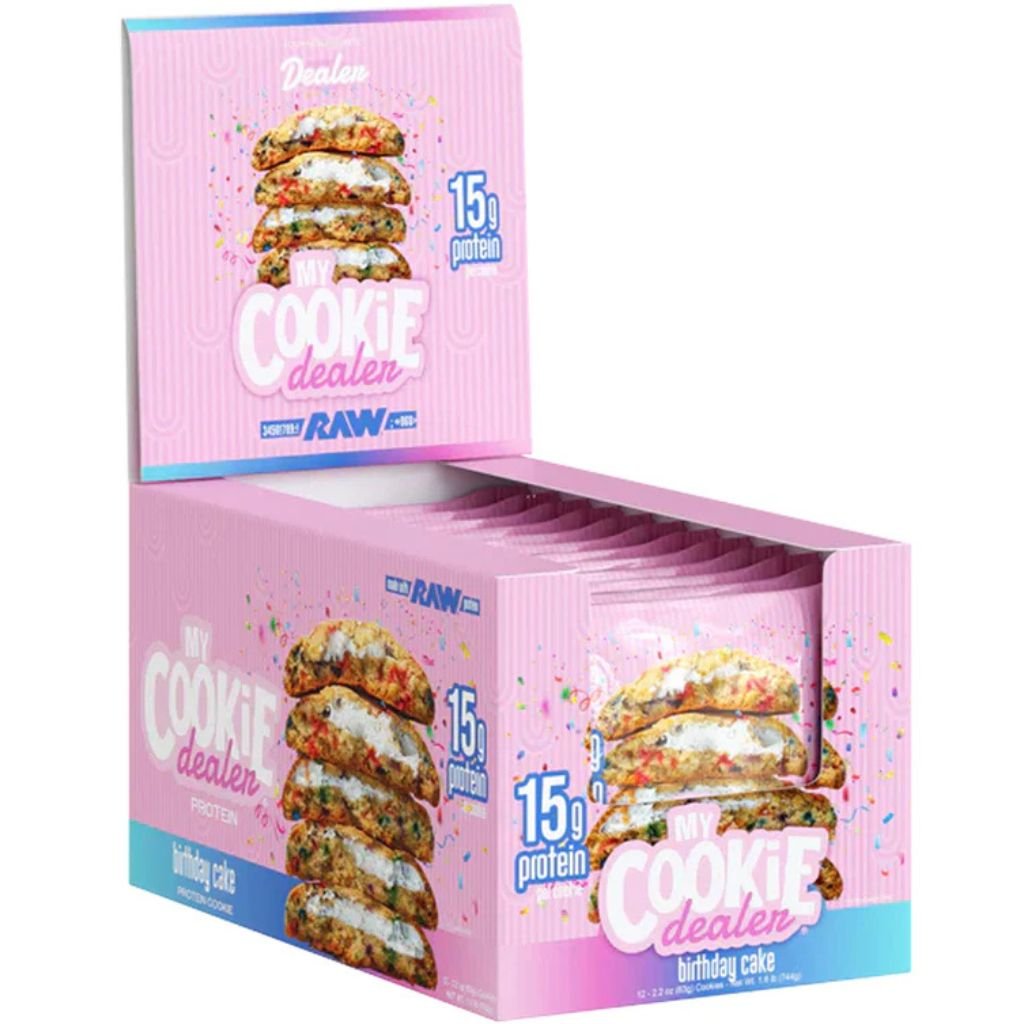 My Cookie Dealer Protein Cookies, Birthday Cake, 12/Box -SupplementSource.ca