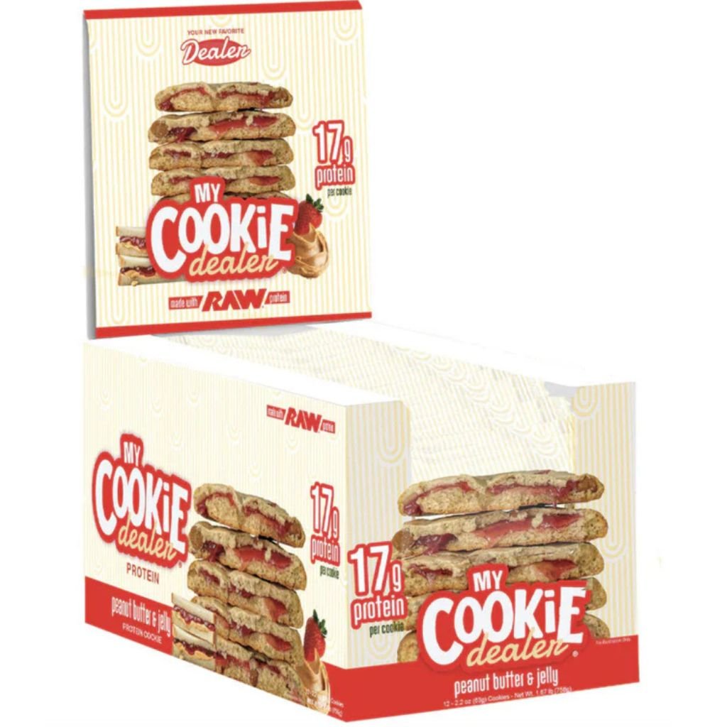 My Cookie Dealer Protein Cookies, Peanut Butter & Jelly, 12/Box -SupplementSource.ca
