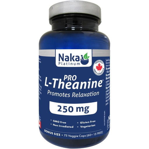 Naka Platinum Pro L-Theanine, 75 VCaps - SuplementSource.ca