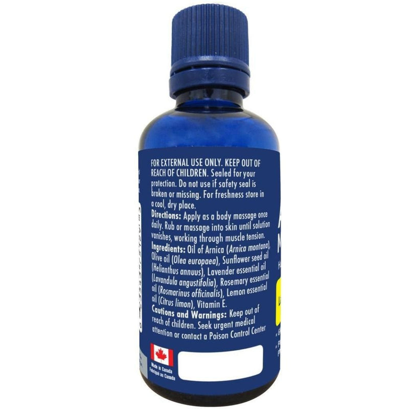 Naka Arnica Massage Oil 50ml Directions  - SupplementSource.ca 