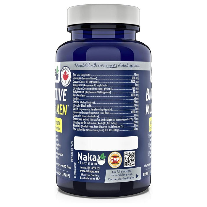 Naka Platinum BIOACTIVE MULTI FOR MEN, 60 VCaps