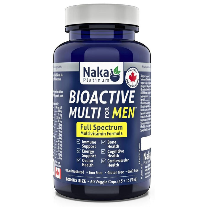 Naka Platinum BIOACTIVE MULTI FOR MEN, 60 VCaps