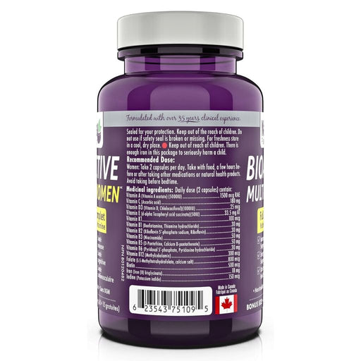 Naka Platinum Bioactive Multi For Women, 60 VCaps SupplementSource.ca
