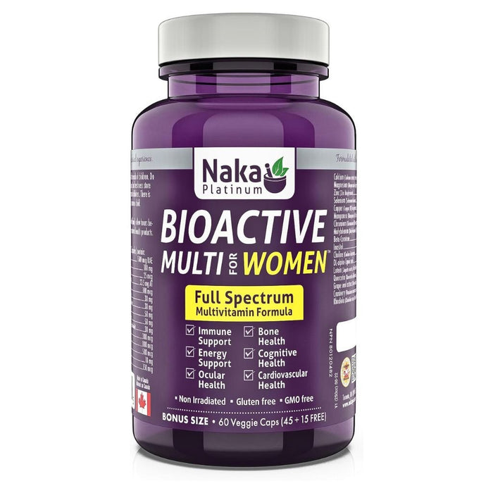 Naka Platinum Bioactive Multi For Women, 60 VCaps SupplementSource.ca