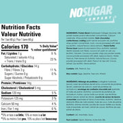 No Sugar Company Collagen Bar Nutrition Panel, Chocolate Peanut Butter,  Bars/Box - SupplementSource.ca