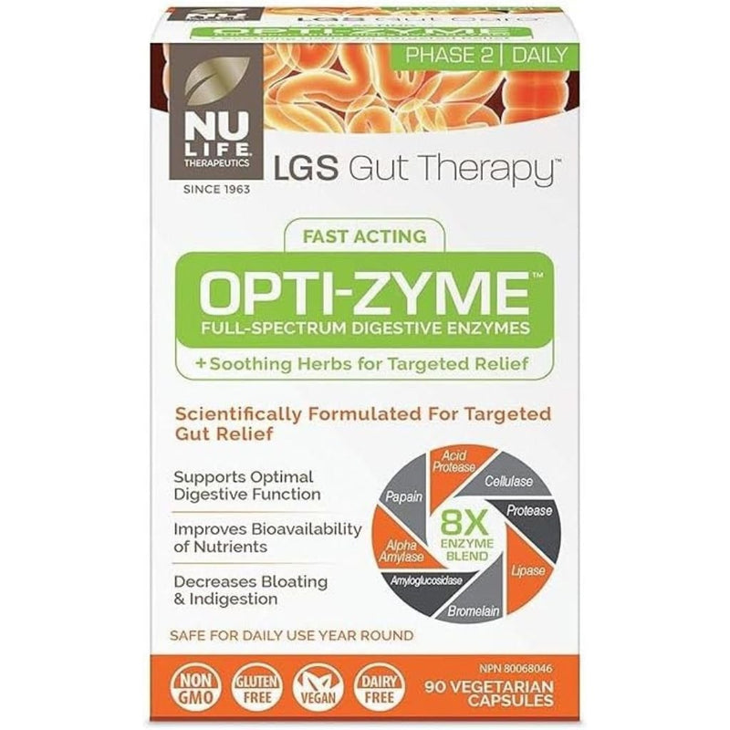 Nu-Life Opti-Zyme Gut Therapy - SupplementSource.ca
